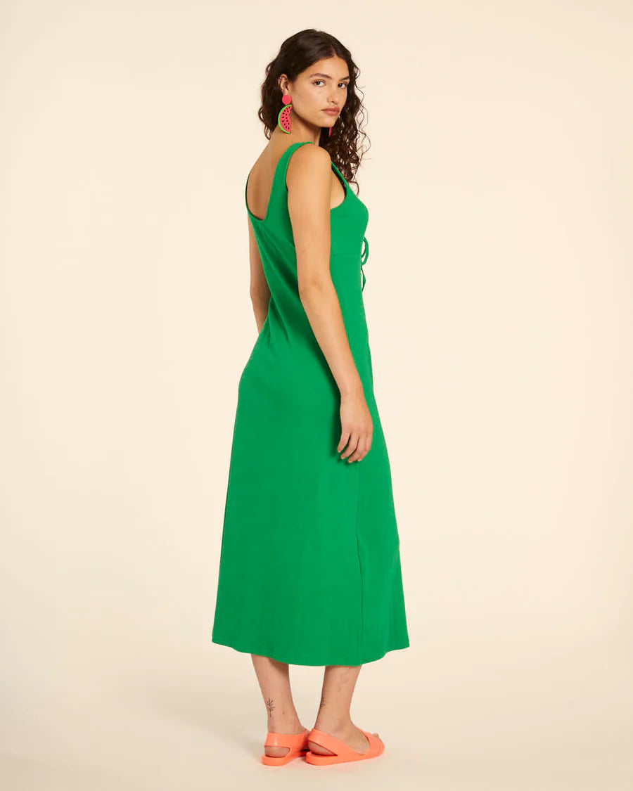 VESTIDO CANALE TIRANTES VERDE