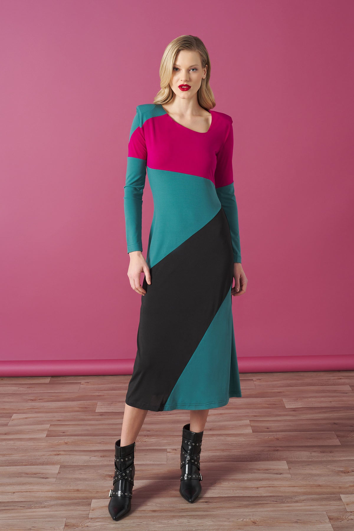 VESTIDO ADON TRICOLOR