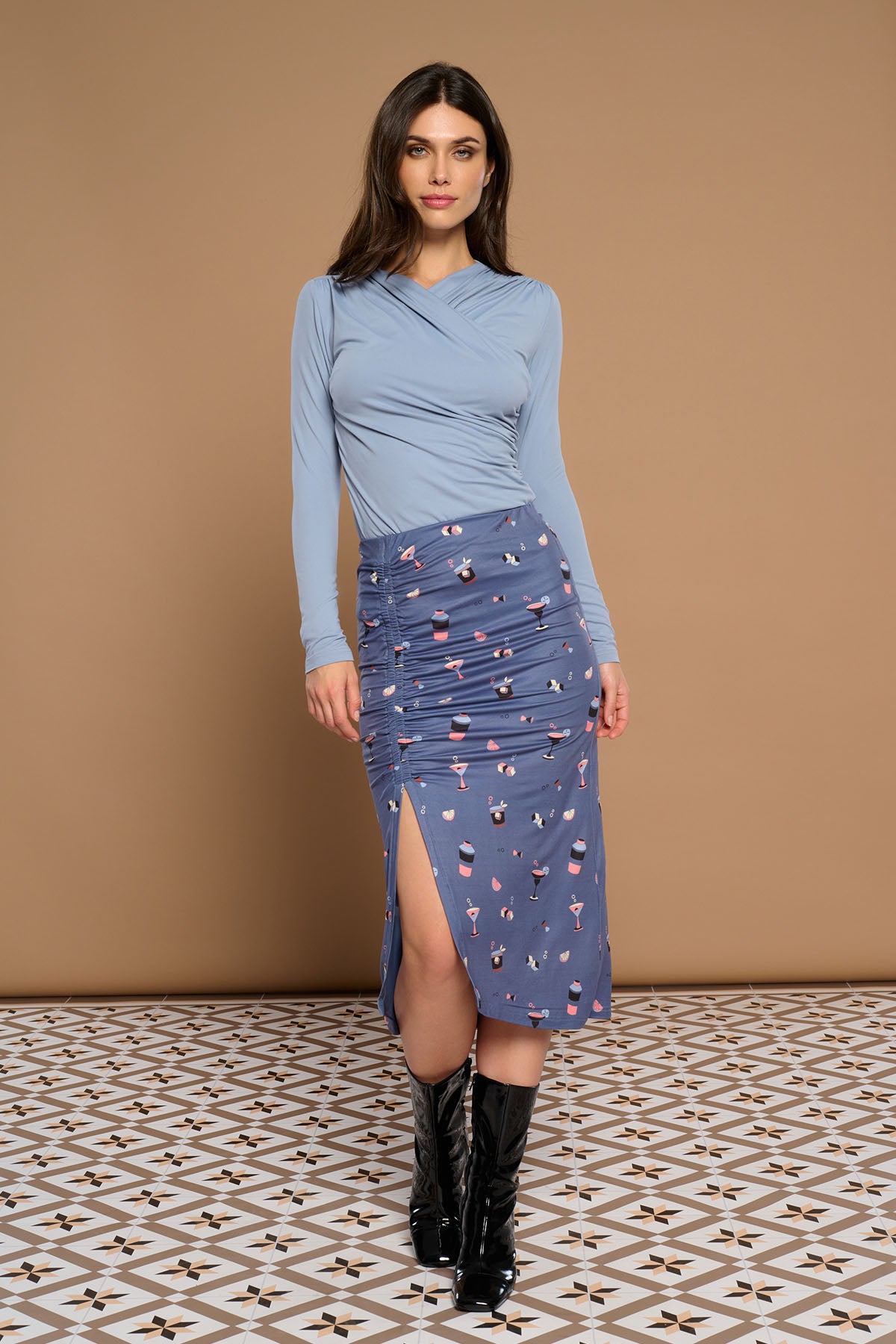 TOP BELINA GRIS