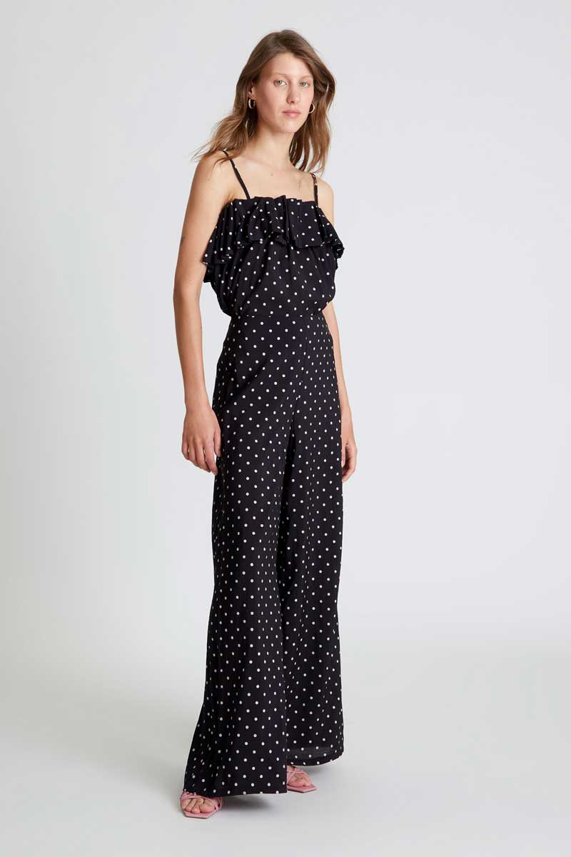 PANTALÓN LUNARES NEGRO