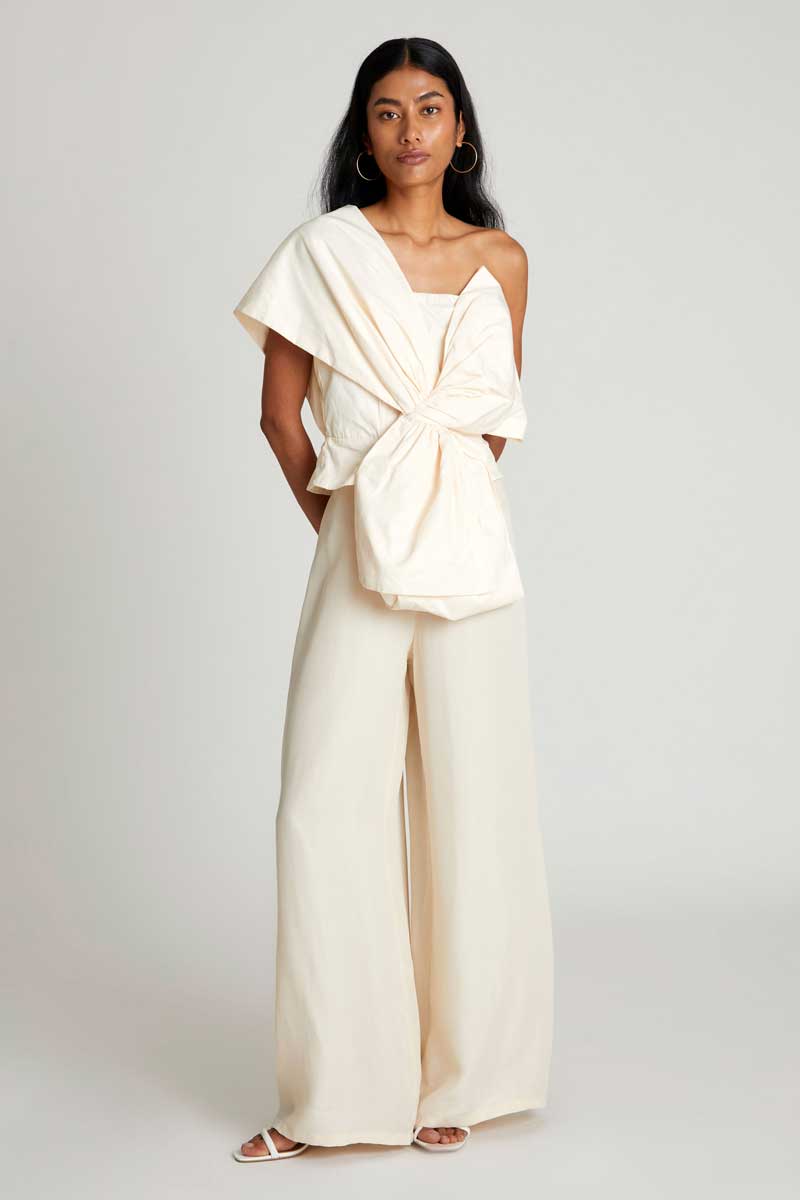 PANTALÓN ANCHO BLANCO ROTO