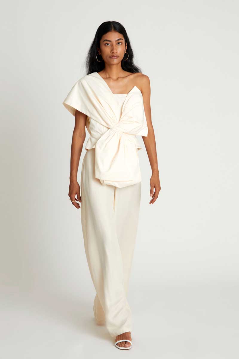 PANTALÓN ANCHO BLANCO ROTO