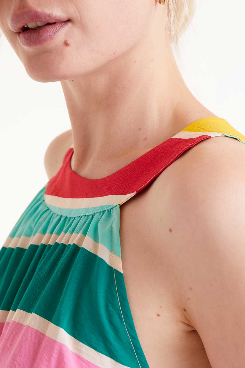 VESTIDO DE RAYAS COLORES