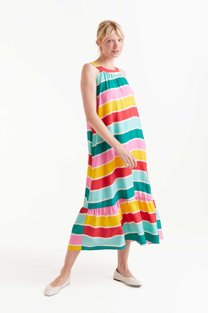 VESTIDO DE RAYAS COLORES