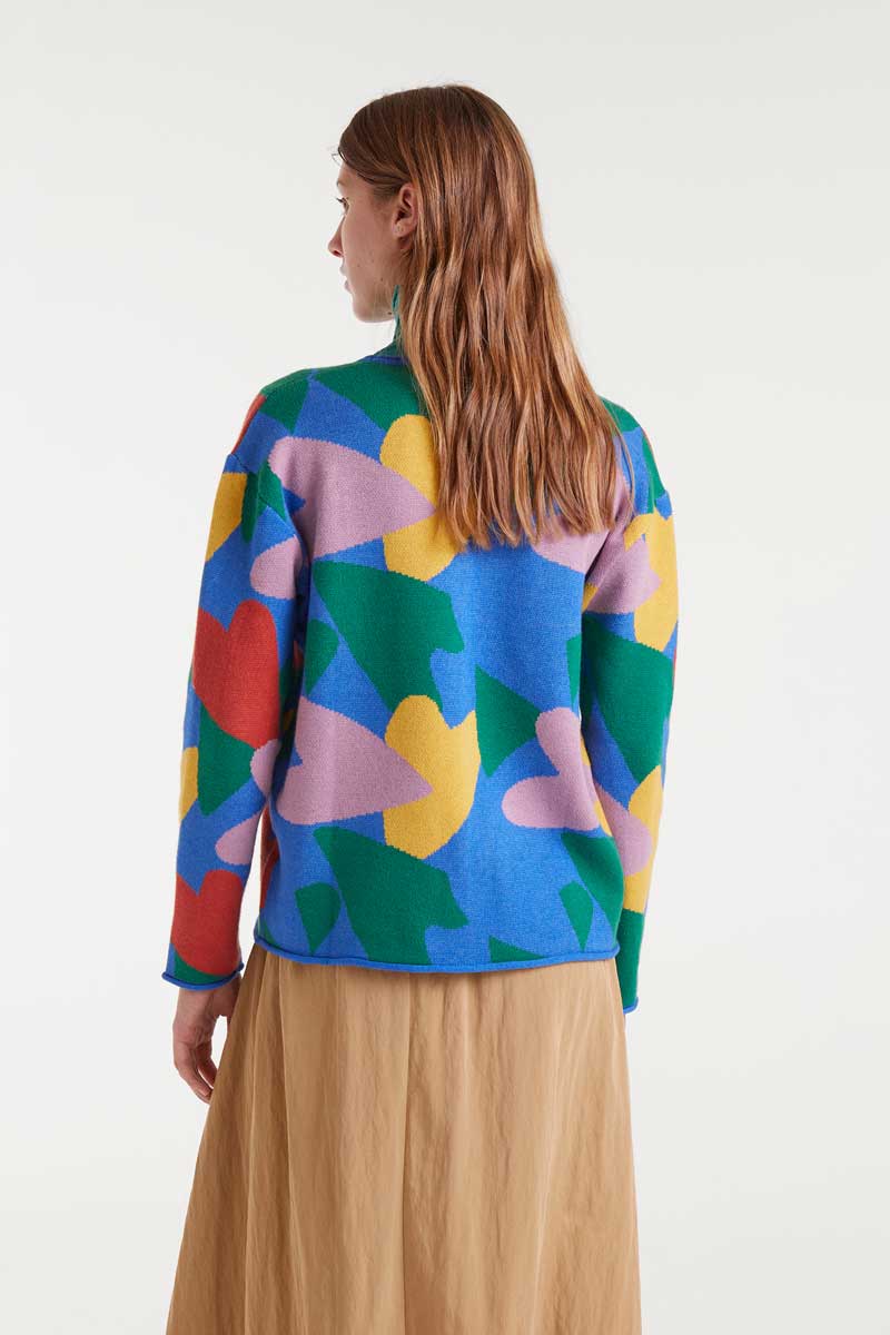 CARDIGAN ESTAMPADO CORAZONES