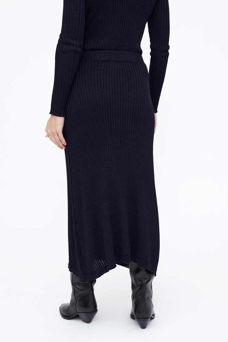 FALDA MIDI PUNTO DE CANALE