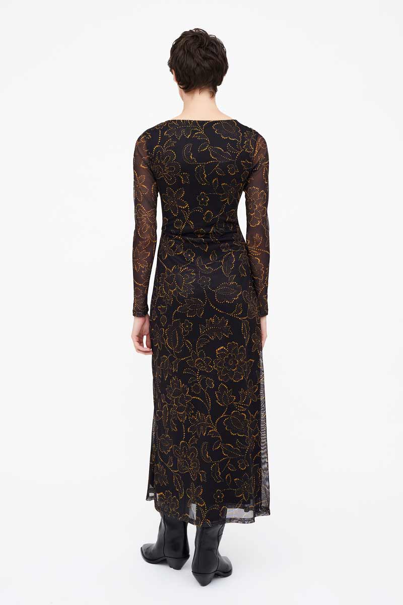 VESTIDO ESTAMPADO DE GASA