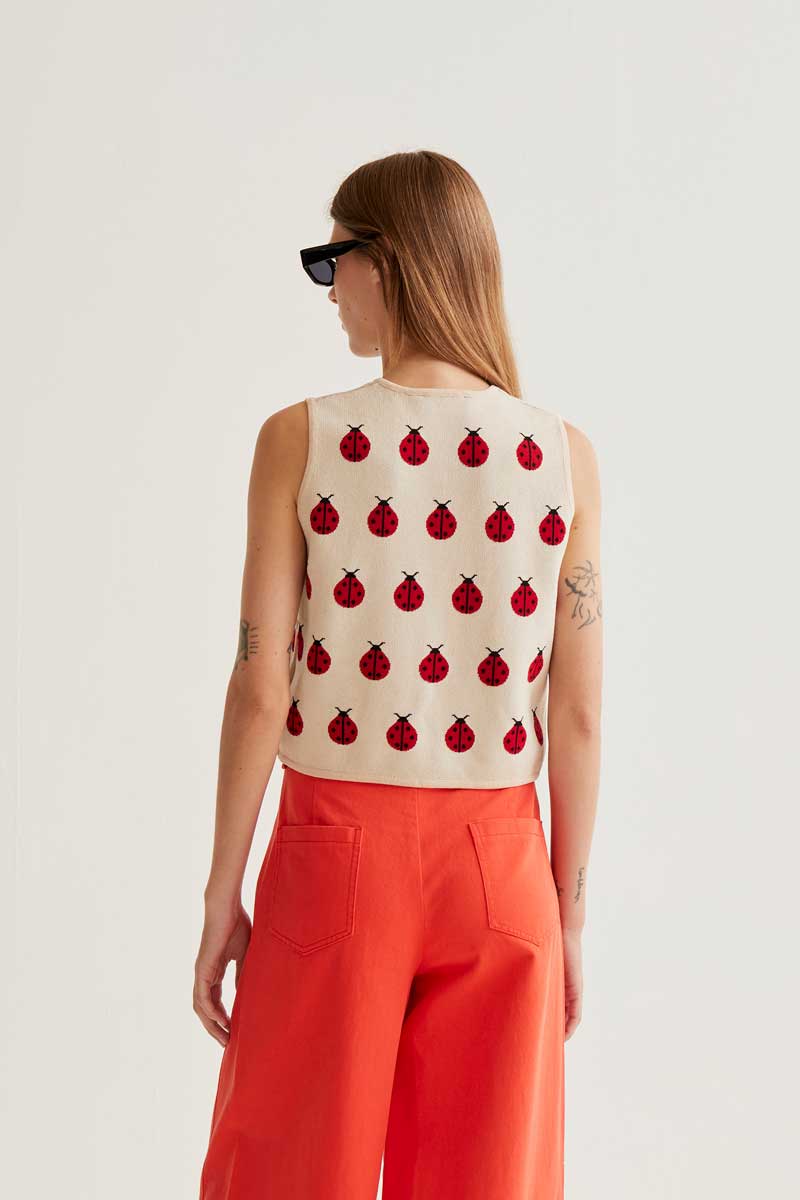 TOP PUNTO ESTAMPADO MARIQUITAS