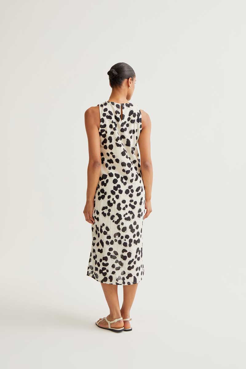 VESTIDO MIDI ESTAMPADO DALMATA