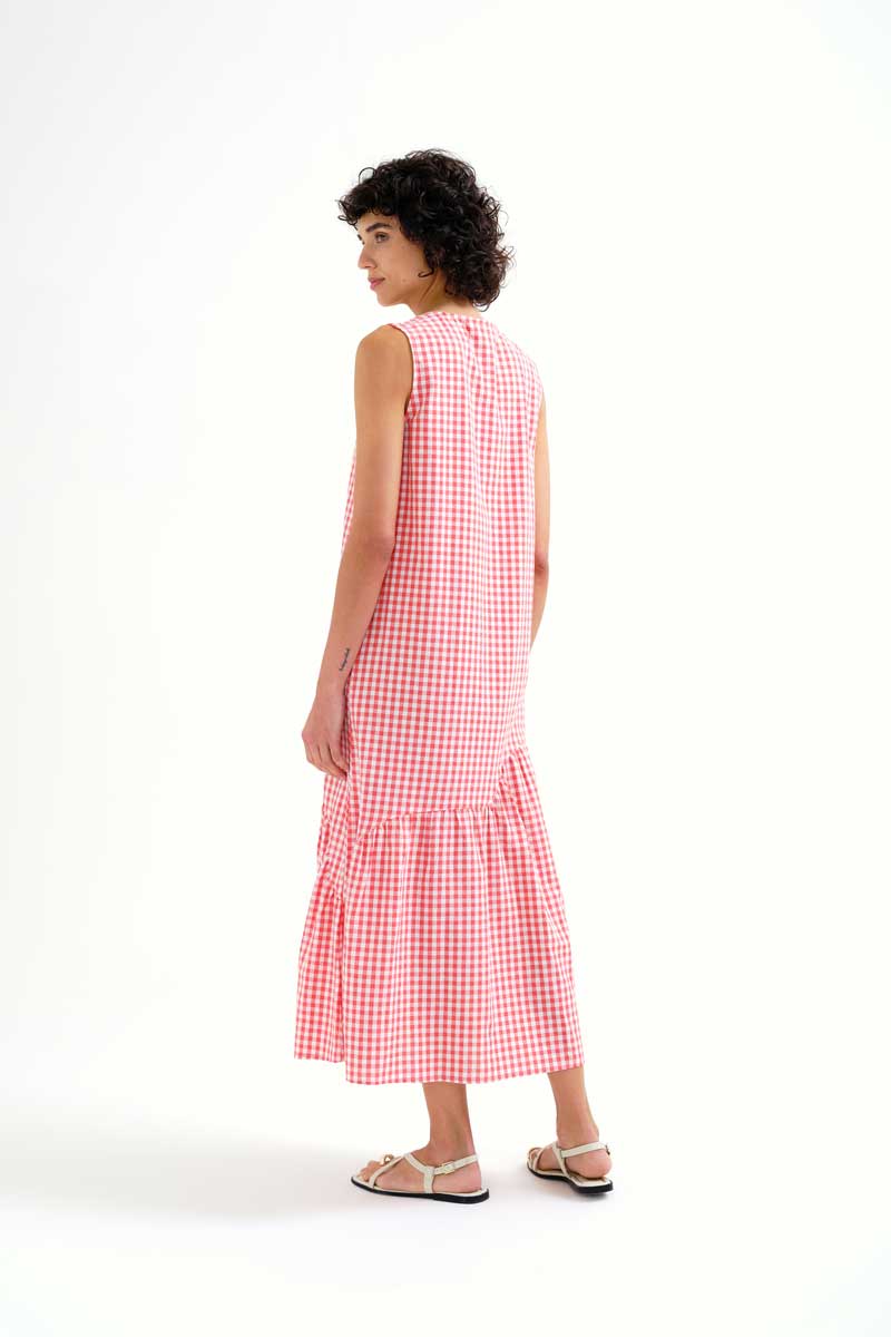 VESTIDO MIDI VICHI ROJO