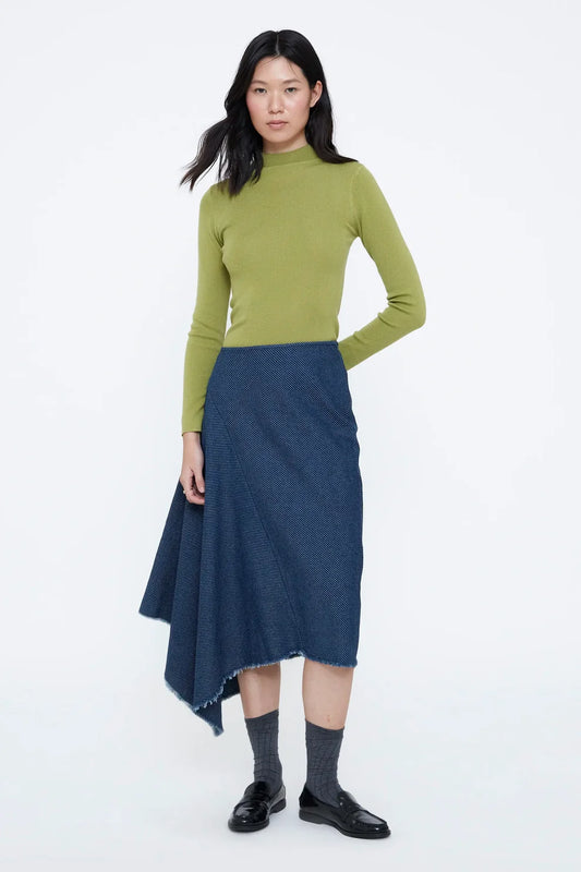 FALDA MIDI VAQUERA