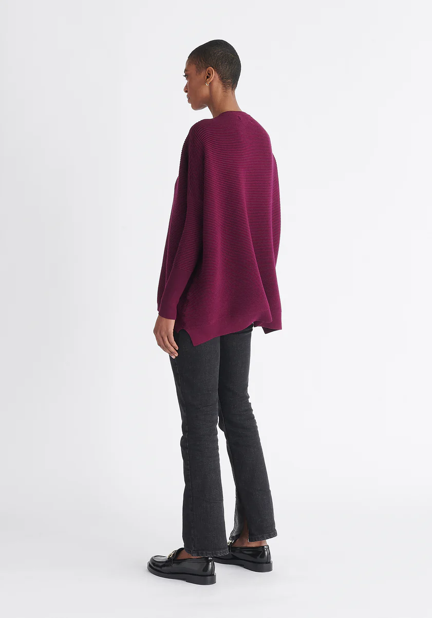 JERSEY OVERSIZE CANALE BERENJENA