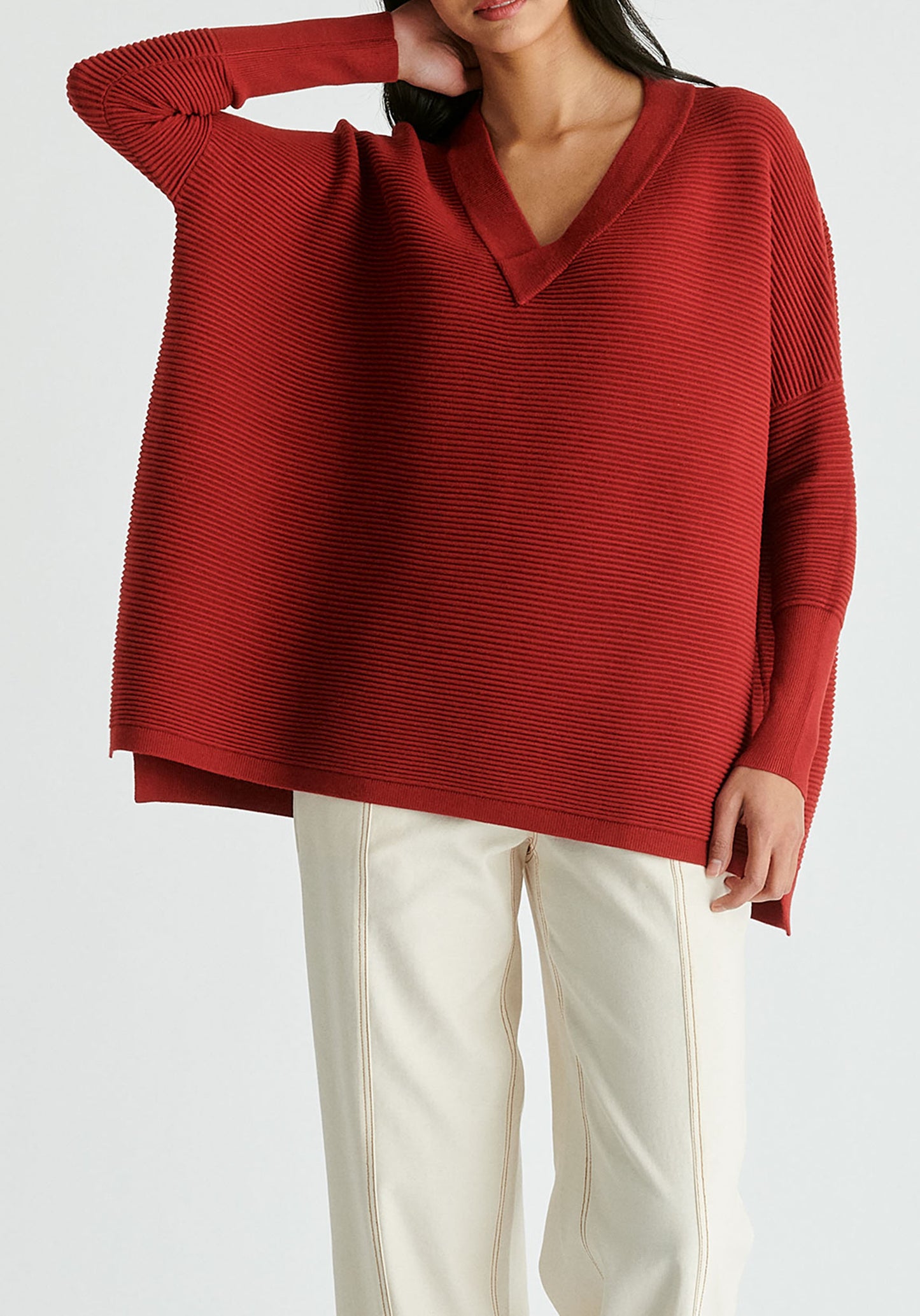 JERSEY OVERSIZE CANALE BURDEOS