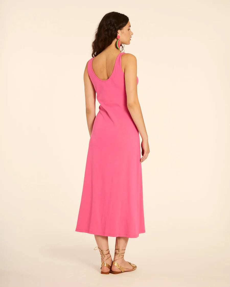 VESTIDO CANALE TIRANTES ROSA