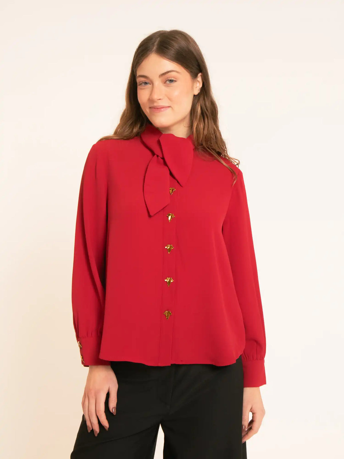 CAMISA BRUNA ROJA