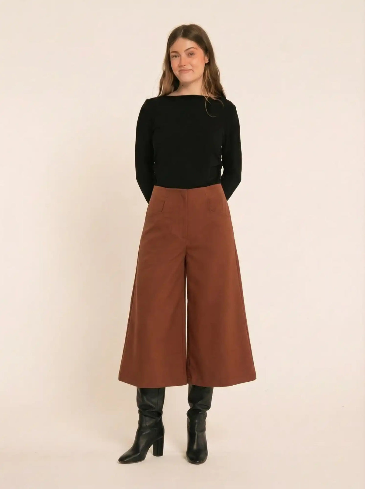 PANTALON GRETA MARRON