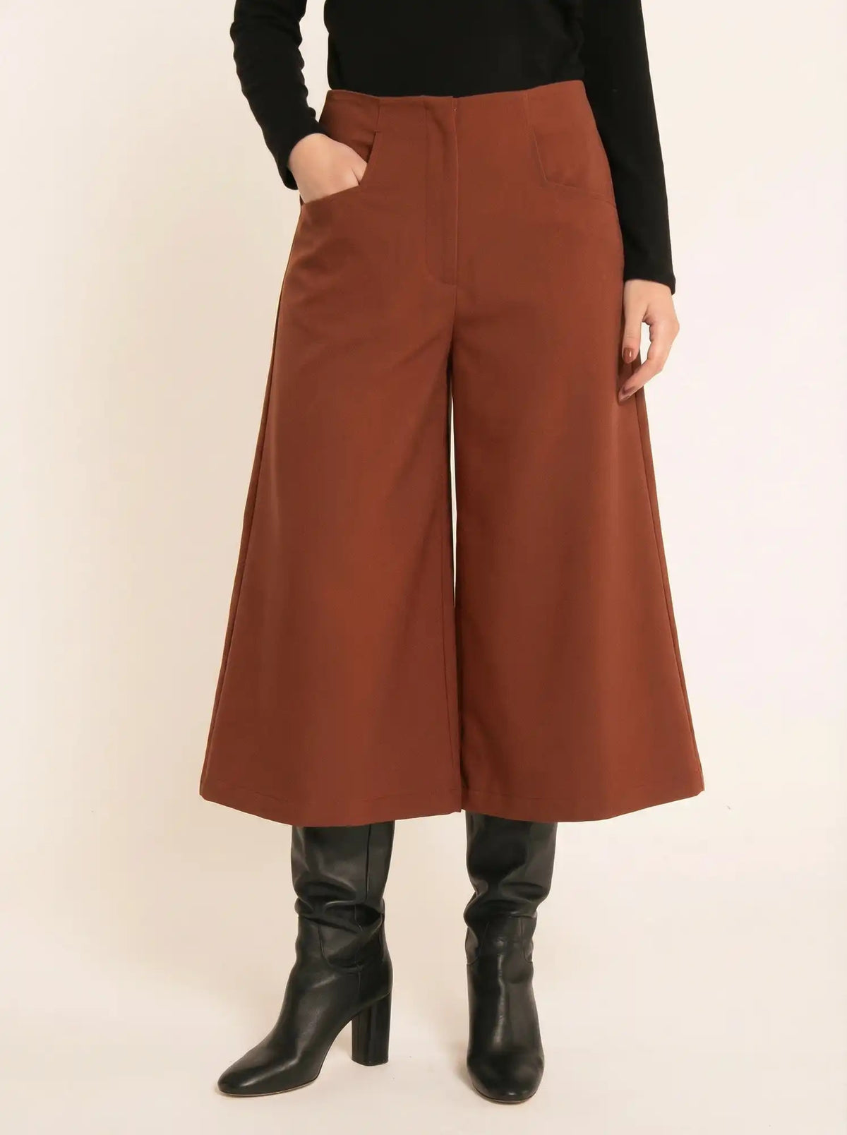 PANTALON GRETA MARRON