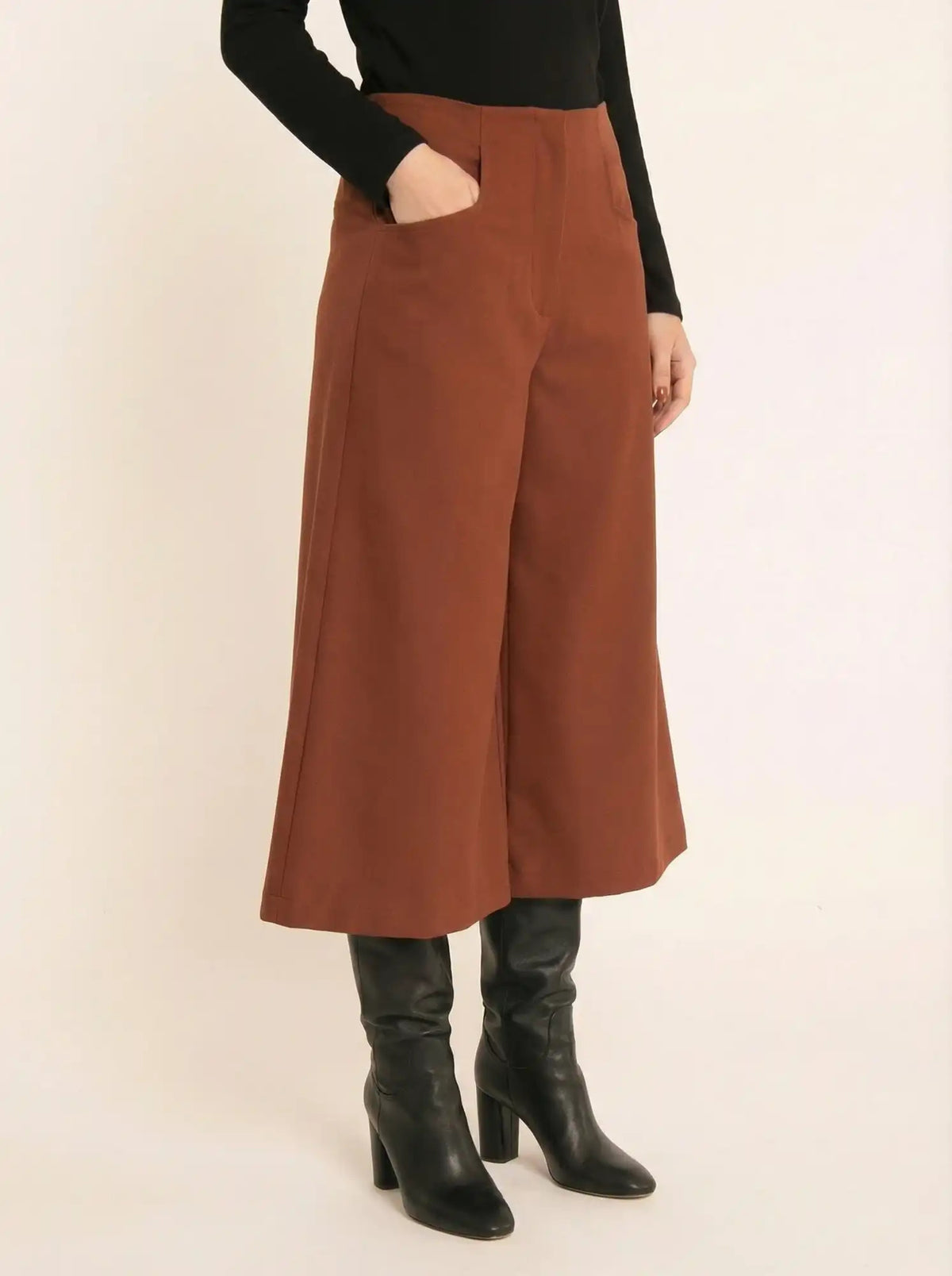 PANTALON GRETA MARRON