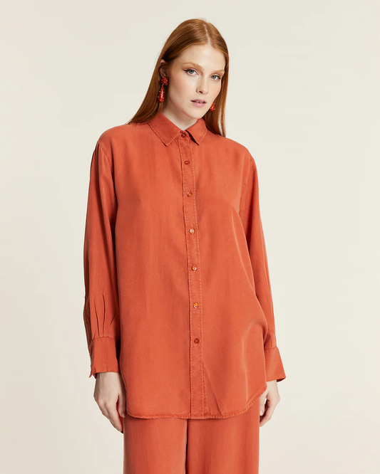 CAMISA LARGA TENCEL CALDERA
