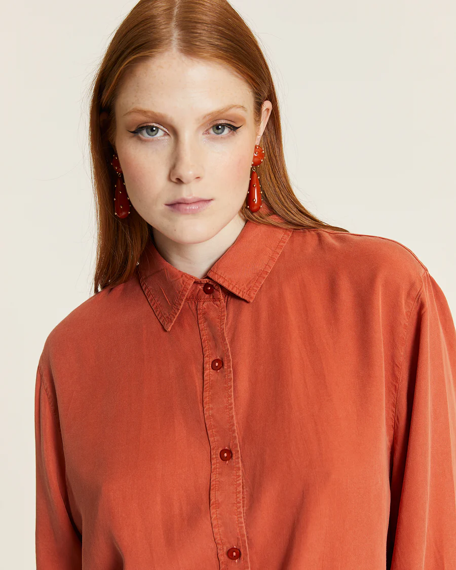 CAMISA LARGA TENCEL CALDERA