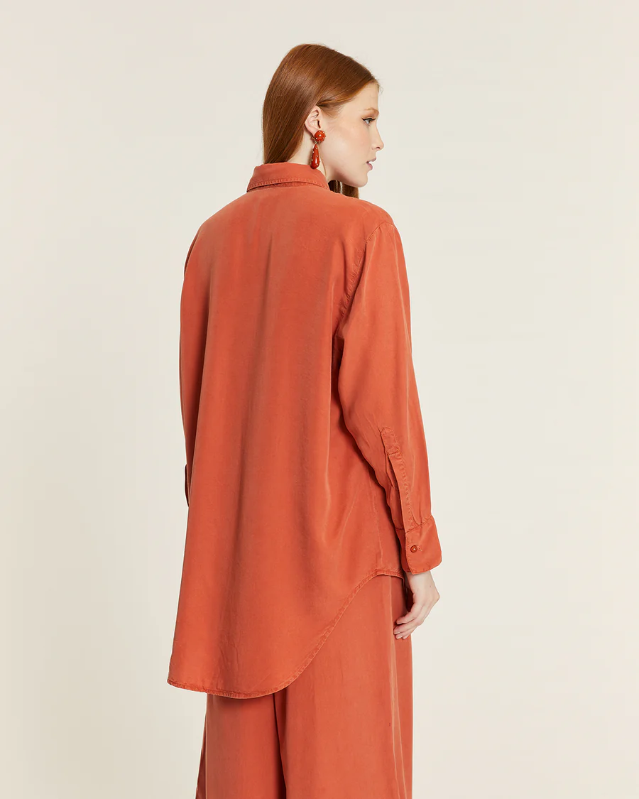 CAMISA LARGA TENCEL CALDERA
