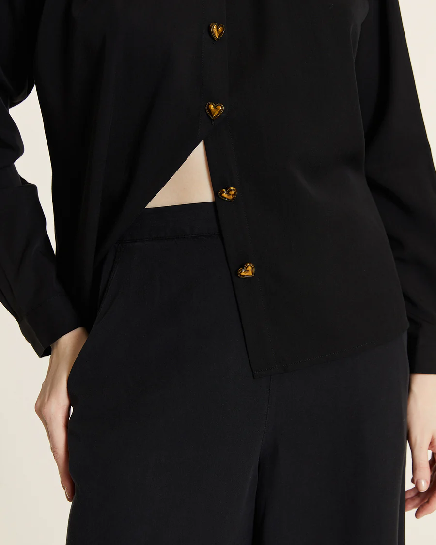 PANTALON FLUIDO TENCEL NEGRO