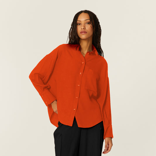 CAMISA OVERSIZE NARANJA