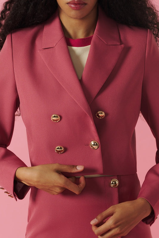 CHAQUETA CORTA ROSA