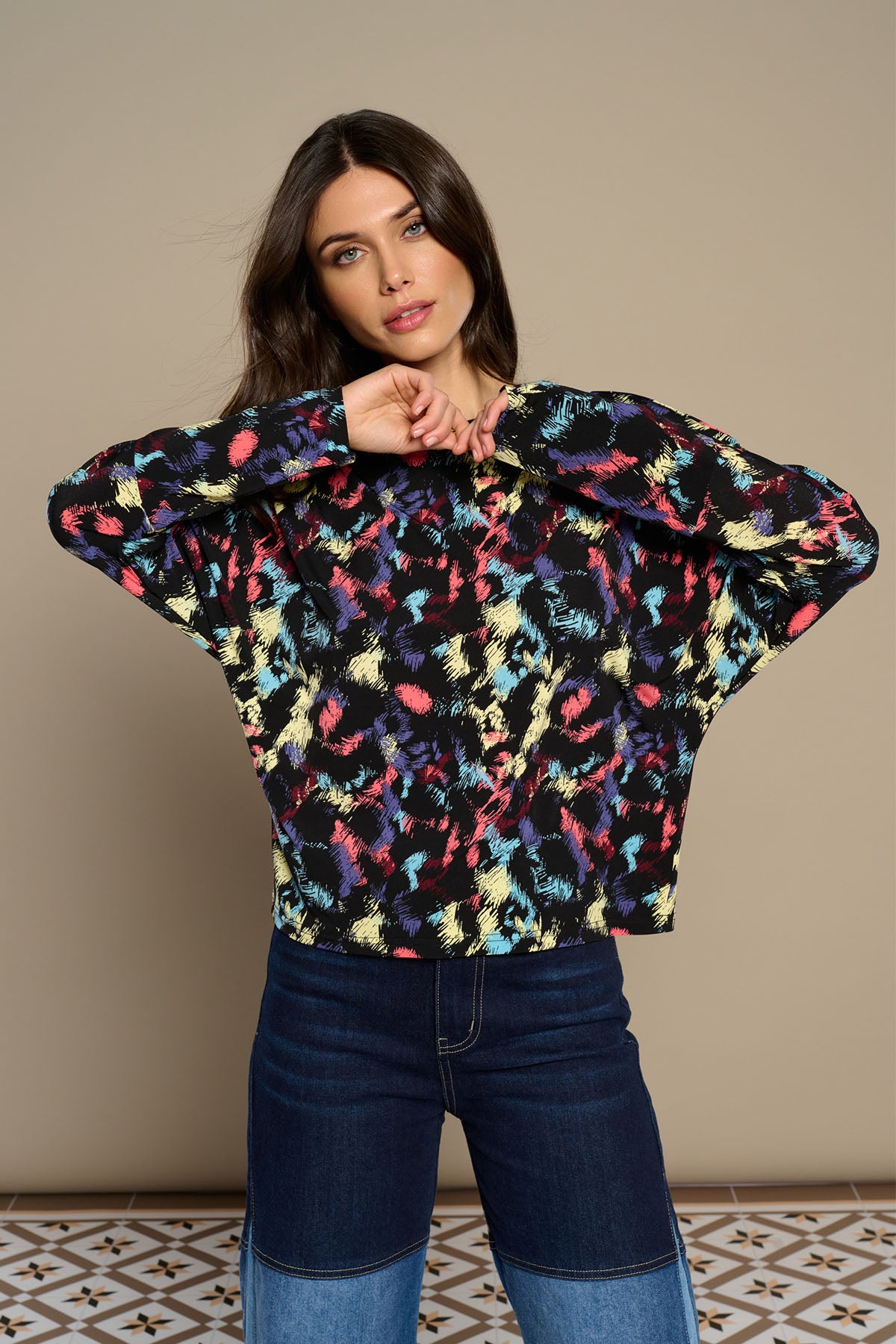 TOP ESTAMPADO ANIMAL PRINT