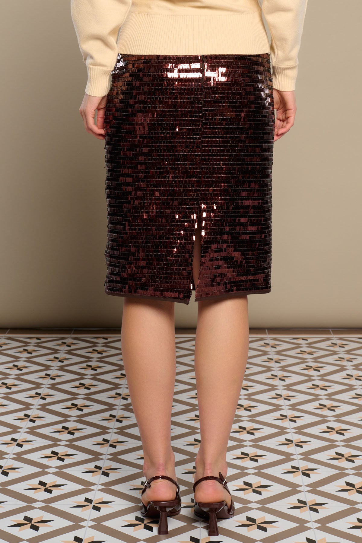 FALDA LENTEJUELAS CHERRY