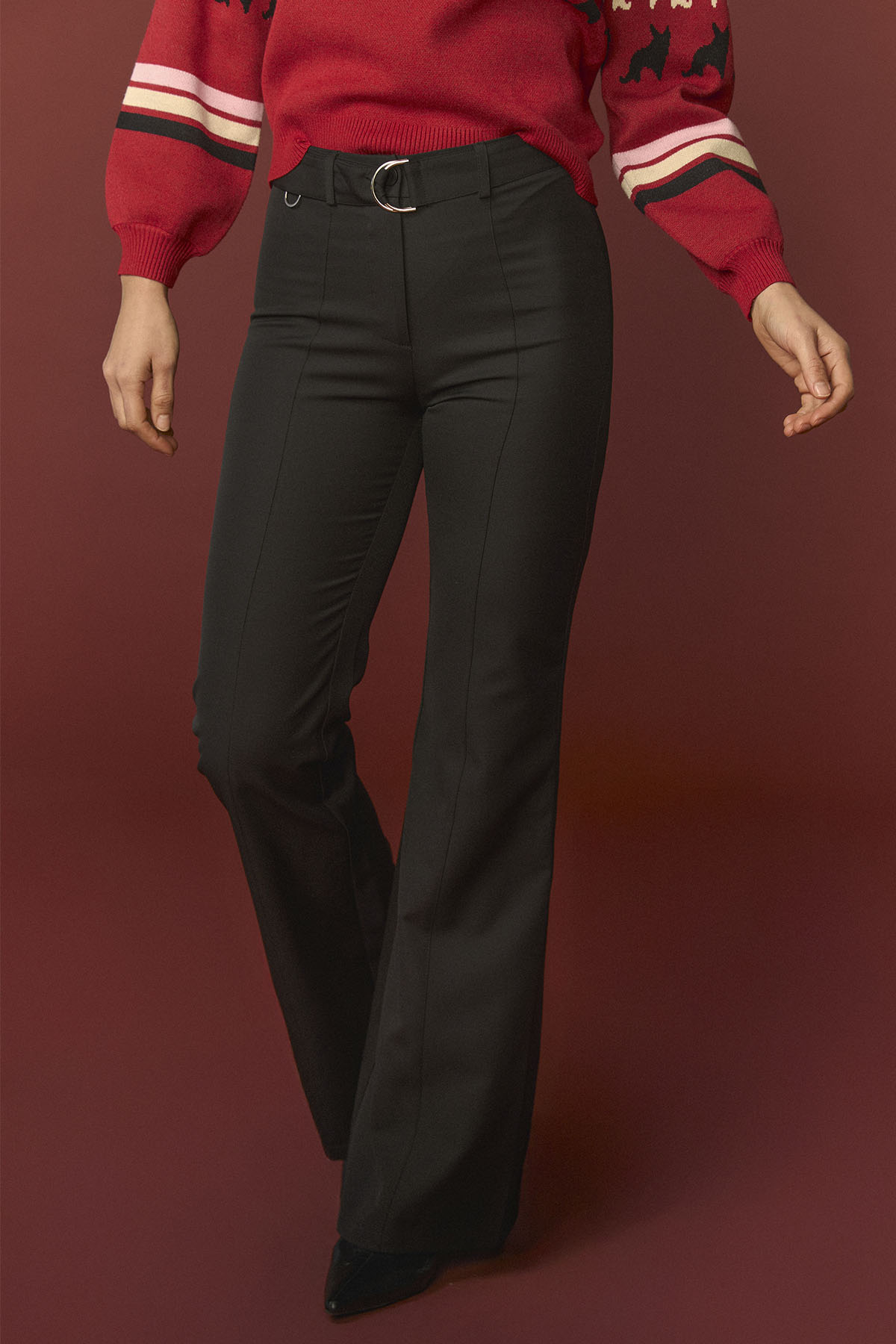 PANTALON LARGO NEGRO