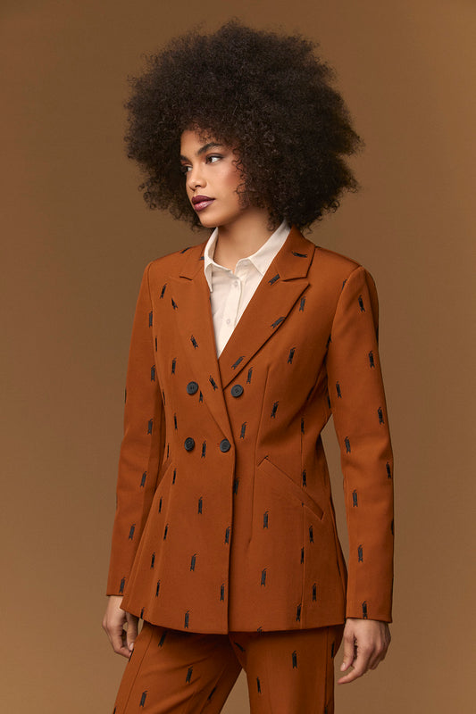 CHAQUETA BORDADA GATOS
