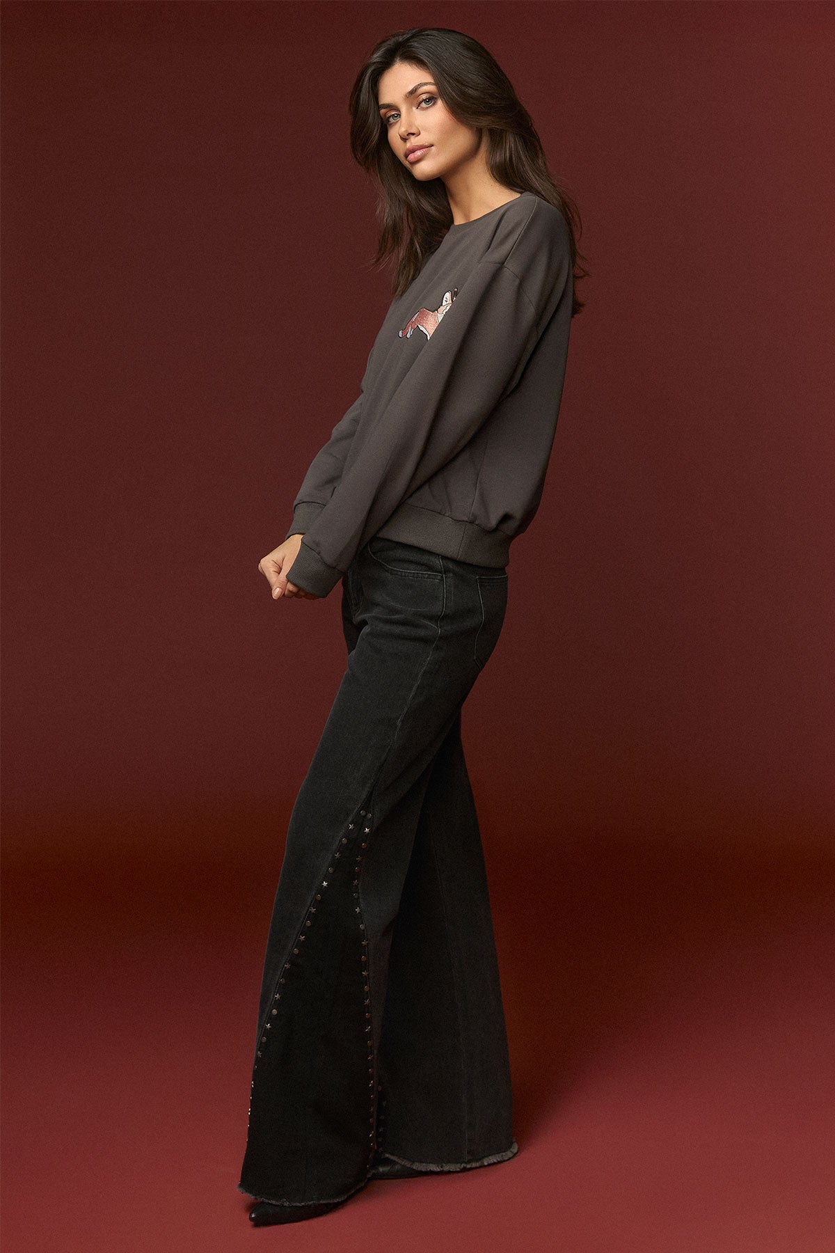 PANTALON VAQUERO NEGRO