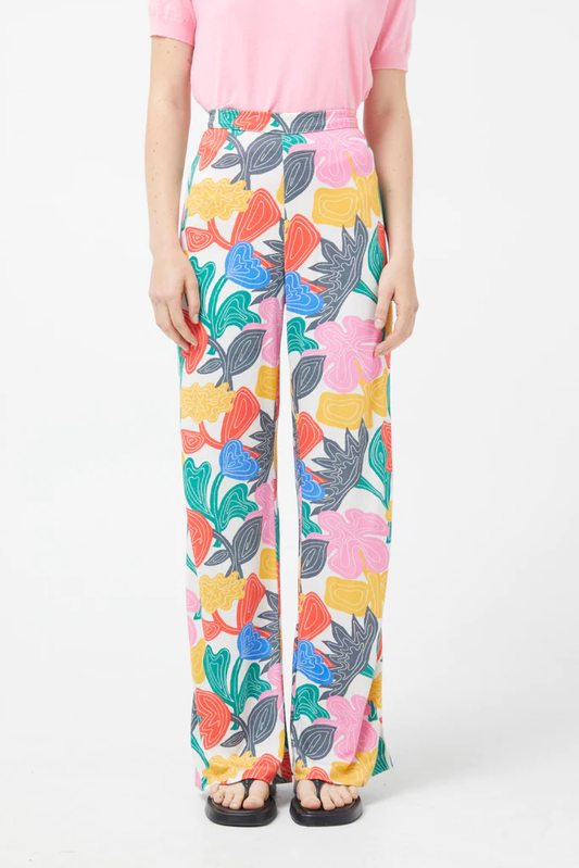 PANTALON RECTO FLORAL FLORERE