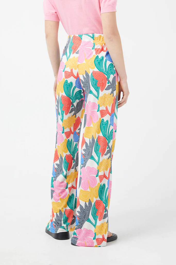 PANTALON RECTO FLORAL FLORERE