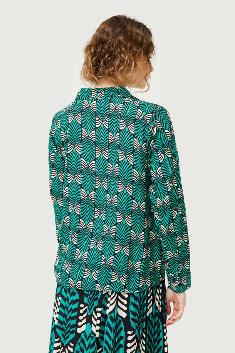 CAMISA ESTAMPADA GEOMÉTRICA