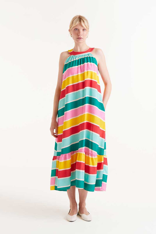 VESTIDO DE RAYAS COLORES