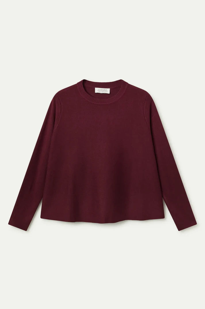 JERSEY DE PUNTO EVASE BURDEOS