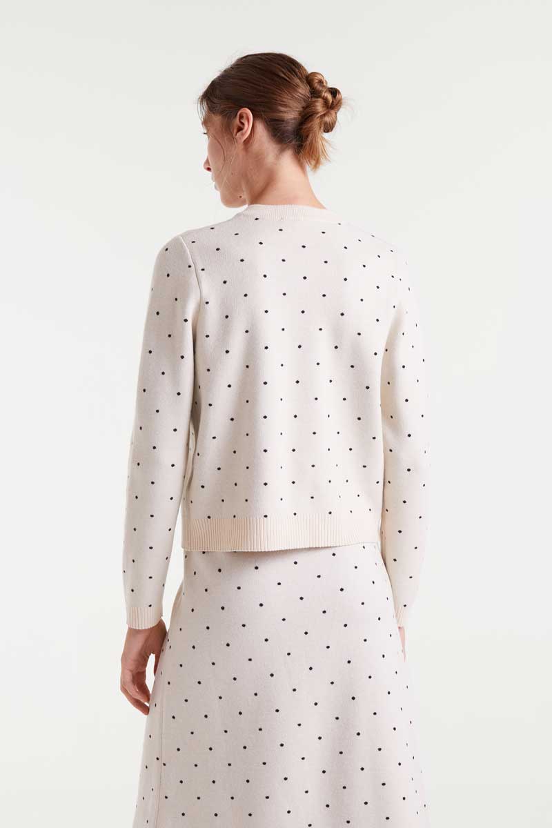 CARDIGAN ESTAMPADO LUNARES