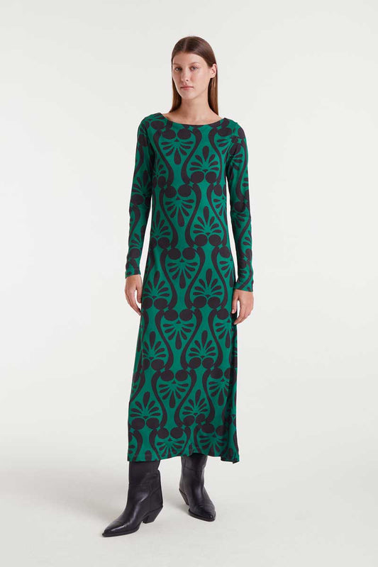 VESTIDO LARGO ESTAMPADO BAROQUE