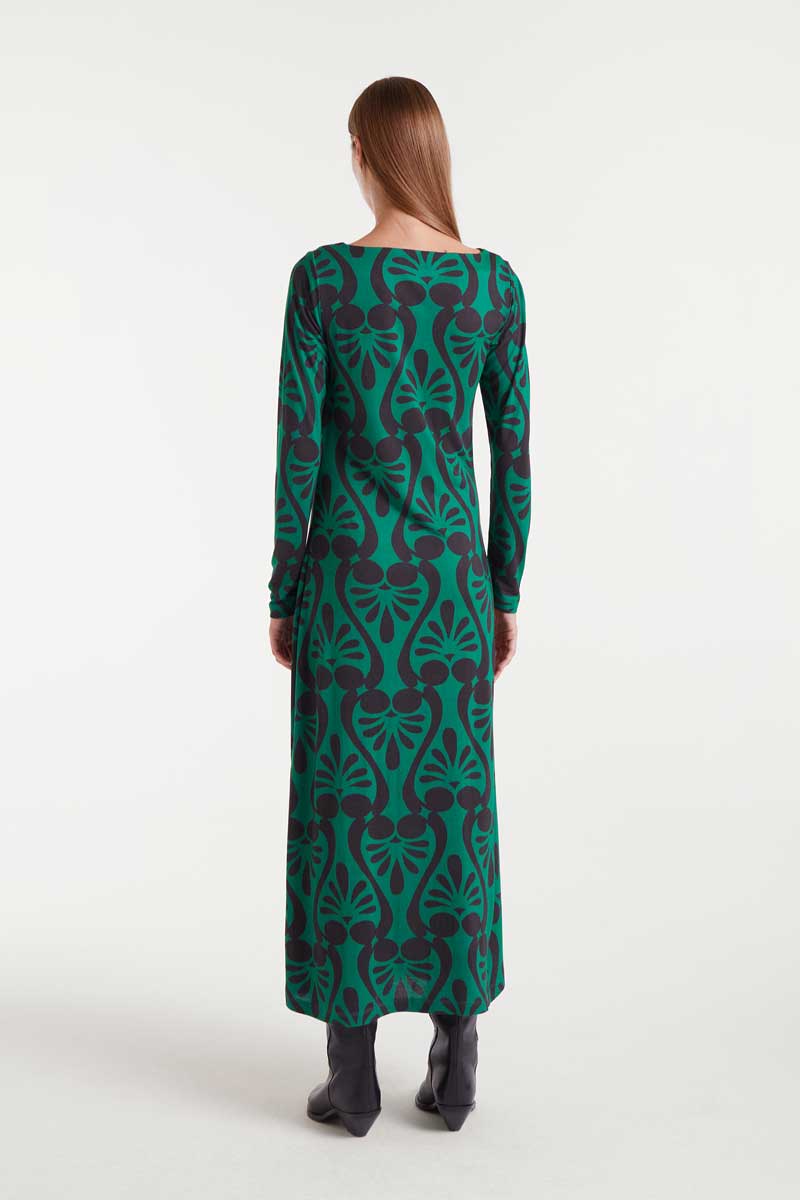 VESTIDO LARGO ESTAMPADO BAROQUE