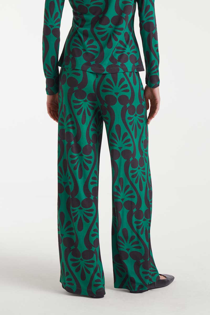 PANTALON LARGO ESTAMPADO BAROQUE