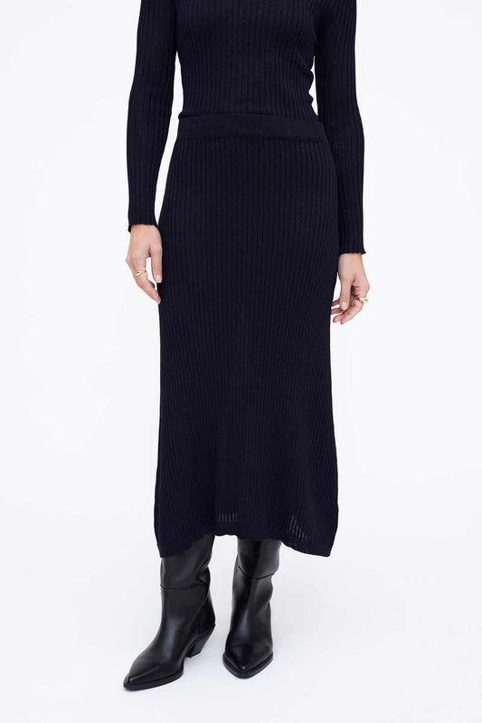 FALDA MIDI PUNTO DE CANALE