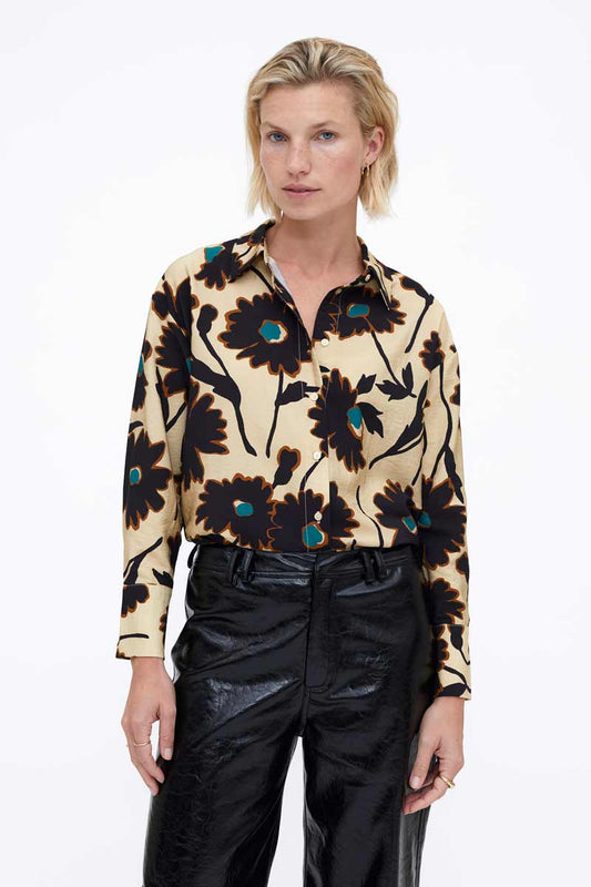 Camisa estampada flores
