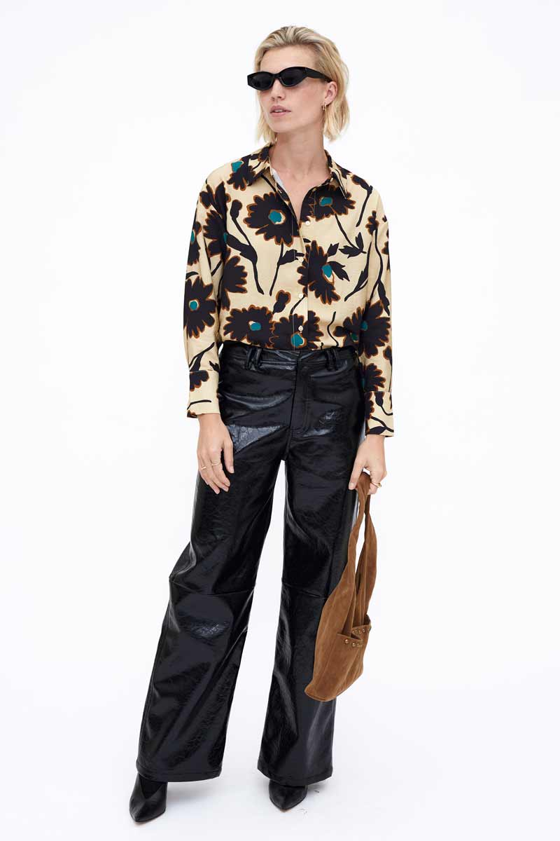 Camisa estampada flores