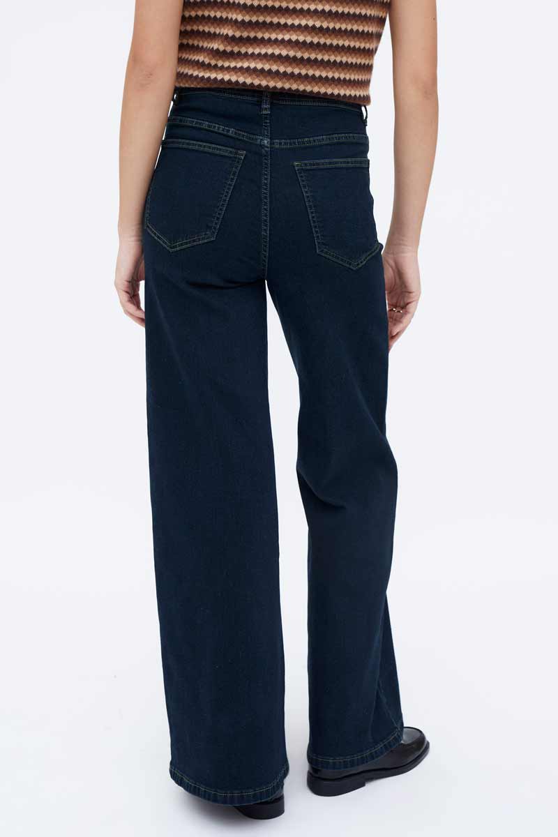 PANTALON VAQUERO AZUL TIRO ALTO