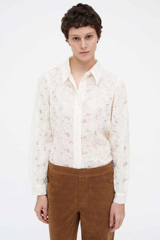 CAMISA DE ENCAJE FLORAL