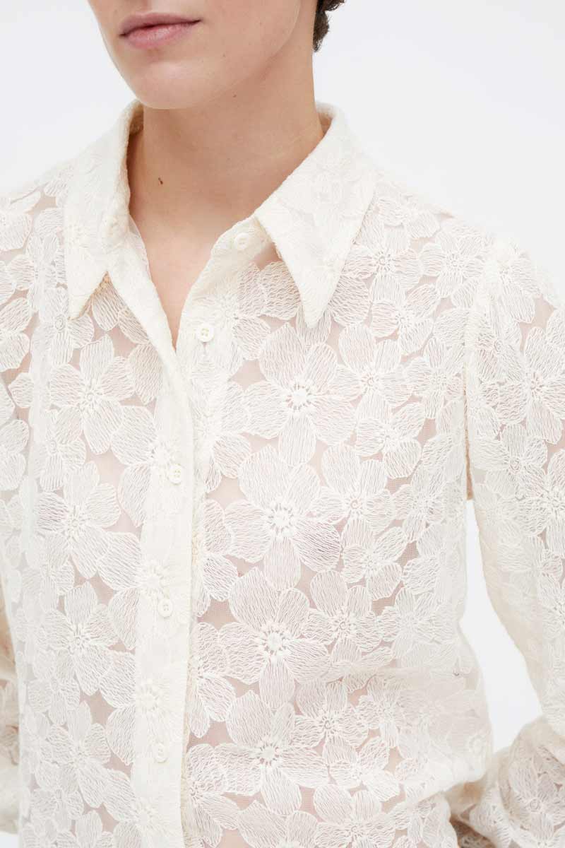 CAMISA DE ENCAJE FLORAL