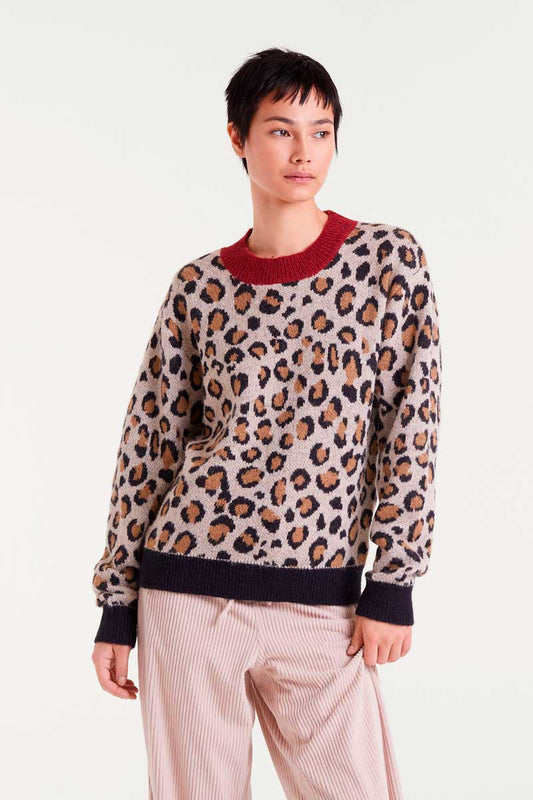 JERSEY ESTAMPADO ANIMAL PRINT