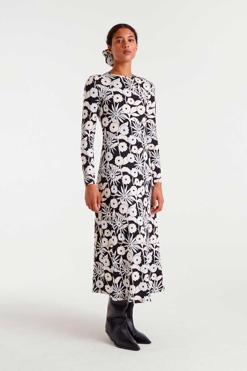 VESTIDO ESTAMPADO FLORES